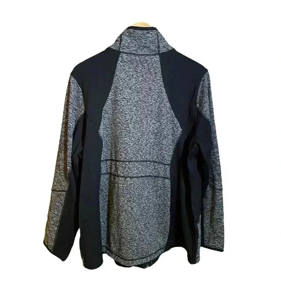 AVE Leisure Jacket Full Zip Black/Gray Hot Pink Accents Front Pockets 22/24 - Picture 5 of 16